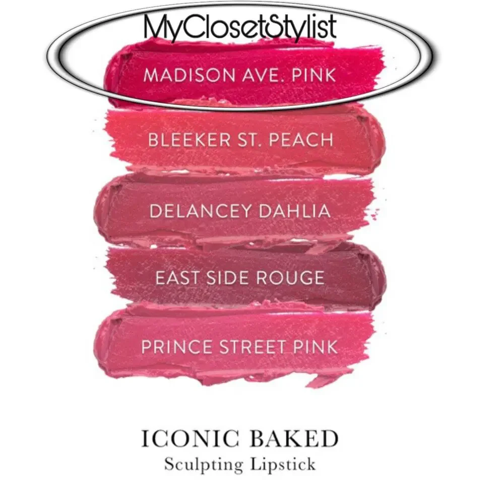 Laura Geller MADISON AVENUE PINK Lipstick NEW! NIB in box Baked High Pigment hot